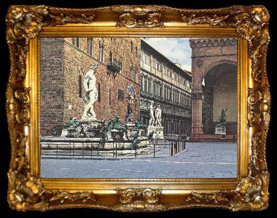 framed  AMMANATI, Bartolomeo The Fountain of Neptune  lll, ta009-2